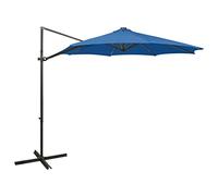 CLSDRZC Cantilever Umbrella with Pole and LED Lights Sunshade Multi Colours