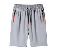 CLSDRZC Casual Shorts for Men's Summer Straight Drape Sports Pants Loose Stretch Shorts