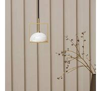 CLSDRZC Chandelier Natural Marble LED Small Chandelier Living Room Bedroom Bedside Ceiling Light Hotel Cafe Decoration Lamp 12 * 12.4CM