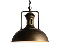 CLSDRZC Chandelier - Nordic Restaurant Chandelier Retro Industrial Wind Iron Single Head Lid Chandelier,B-Warm Light