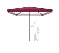 CLSDRZC Commercial Rainproof Parasol Two-in-One Patio Outdoor Garden Large Square Beach Umbrella Suitable for Swimming Pool Shops 3x3 M Good