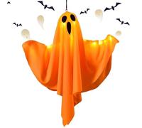 CLSDRZC Decorations, Light up Decor, LED Ghosts with Flexibly Adjusted Poses, Ghosts Glowing Hanging Decoration, Spooky Pendant for Lawn Family Yard