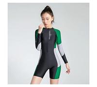 CLSDRZC Diving One Piece Swimsuit Large Long Sleeve Women Swimwear Bathing Suit Rash Guard Surfing Swimming Suit Rashguard