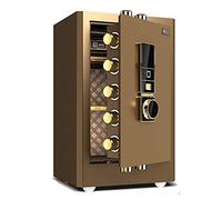 CLSDRZC Electronic Finger Fire Lock Fireproof Digital Home Combinaison Alloy Drop en Acier Comprend des Touches, S pour Office, 40x36x60cm