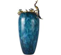 CLSDRZC Enamel Colored Floral Ware, Vases, Dried Flower Ornaments, Living Room, TV, and Wine Cabinet Decoration