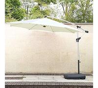 CLSDRZC European Style Roman Umbrella Garden Parasol with Hand Crank Aluminum Awning Suitable for Beach Swimming Pool Courtyard Terrace Folding Outdoor Parasol，Red