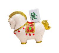 CLSDRZC Figurine de Cheval en résine, Cadeaux d'anniversaire, Ornements de Table, Sculpture pour bibliothèque, Cadeaux de fête à Domicile, décoration de Salon, devenez Riche