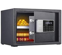 CLSDRZC, Fireproof imperméable Argent Argent s, Petit Mot de Passe clé Double Assurance Double Assurance Tout-en-vol de Table de Table de Chevet de Table de Table de Table 25 cm dans t