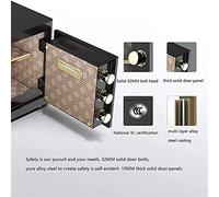 CLSDRZC, Fireproof imperméable mécanique de sécurité numérique Construction en Acier en Alliage Solide avec Un réglage de déverrouillage d'empreintes digitales pour l'hôtel du Bureau à