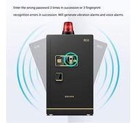 CLSDRZC, Fireproof Imperproofing S and Lock ES, Money S for Home Electronic Home with Media Motword Bedside Security All Steel Dépôt pour Home Office Cash