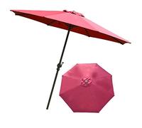 CLSDRZC Garden 7.5' Parasols Double Top Patio Sun Umbrella, Perfect for Outdoor Yard, Beach Commercial Event Market, Camping, Pool Side Good