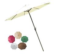 CLSDRZC Garden Parasol,Outdoor Umbrella Replacement Parasol, Outdoor Shade, Ventilation, Easy to Assemble, Showerproof, Sun Protection Windproof, for Beach/Pool/