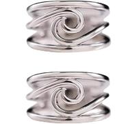 CLSDRZC Girl Products 2PCS Happiness Comes in Waves Ring,Silver Hollow Out Geometric Wave Ring Ocean Sea Wave Ring,Inspirational Gift for Those Who are Experiencing Setbacks (7) Gifts