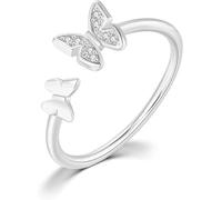 CLSDRZC Girl Products Rings Ring Jewellery Women Men Adjustable Butterfly Ring for Women Dainty Rings with Opening Gifts
