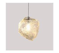 CLSDRZC Glass Chandelier - Ice Cube Creative Personality Living Room Bedroom Dining Room Lamp Chandelier,White Light