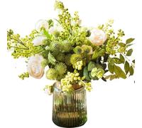 CLSDRZC Glass Vase for Flowers Sets for Decor,Transparent Simulation of Sunflower Glass Planter