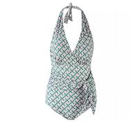 CLSDRZC High Waist Bikini Backless One Piece Swimwear Women Swimwear Bandage Swimsuit Bathing Suit Beachwear