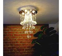 CLSDRZC Indoor Light Crystal Chandelier Bedroom Study Living Room Dining Room Lights Illumination,40 * 60cm