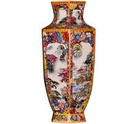 CLSDRZC Jingdezhen Ceramic Vase Antique Landscape Flower Arrangement Ornaments New Chinese Style Home