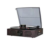 CLSDRZC Lecteur de Disque Vinyle imitant rétro phonographe Radio éréo à l'ancienne Multifonctionnel LP Lecteur de Disque Radio USB enregistreur