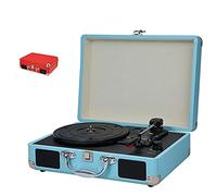 CLSDRZC Lecteur de Platine Portable, phonographe Vintage, Son éréo, Valise 180/200/300mm pour enregistreur de Divertissement