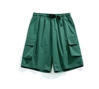 CLSDRZC Men's Cargo Shorts Male Thin Summer Trousers Loose 5 Minutes of Pants Sports Leisure