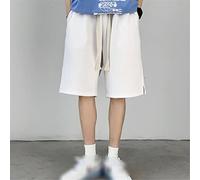 CLSDRZC Men's Casual Beach Shorts Lightweight Loose Oversized Shorts Summer Elastic Waist Shorts with Pockets