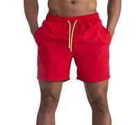 CLSDRZC Men's Swimsuit Swimsuit Trunks Men's Swimsuit Surf Beach Wear Men's Board Shorts Bright Colored Beach Pants Red