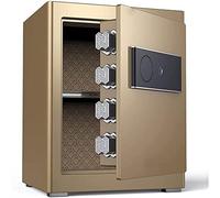 CLSDRZC, Mot de Passe électronique de la Salle étanche Ignifuge Smart Multi-Couche Mot de Passe Digital Mot de Passe à Domicile Cabinet S Gold for Home Office Cash (Gold)