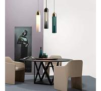 CLSDRZC Nordic Restaurant Small Chandelier Living Room Bedroom Bedside Restaurant Bar Corridor Staircase Glass Ceiling Lamp 10x10x40cm