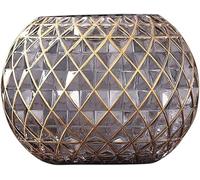 CLSDRZC Nordic Transparent Glass Vase Decoration, Home TV Cabinet Table Water Culture Flower Vase Art Desktop Flower(A)