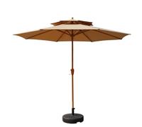 CLSDRZC Outdoor Parasol Outdoor 8.8ft/270cm Patio Umbrella Beach Umbrella Outdoor Umbrella with Base Patio Garden Umbrella(D-8.8ft/2.7M)