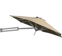 CLSDRZC Outdoor Parasol Outdoor Wall-Mounted Patio Umbrella, Stronger Frame Outdoor Umbrella with 8 Ribs, Aluminium Tilting Sunshade Patio Garden Umbrella(A-8.2ft/2.5M)