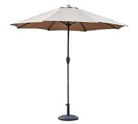 CLSDRZC Overhanging Parasols 9-Feet Outdoor Garden Table Umbrella with Crank, Portable Sun Shelter for Market Deck Porch Backyard Pool