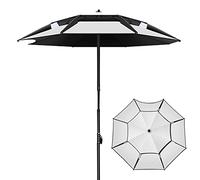 CLSDRZC Parasol,1PCS Umbrella, Outdoor Sunshade Canopy, Ventilation, 16 Sturdy Ribs, Carry Bag, Sun Protection, Showerproof, for Garden Yard Beach Parasol,