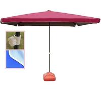 CLSDRZC Parasol Square Portable Patio Outside Market for Outdoor Table Deck Garden Beach Umbrella Sun Shelter