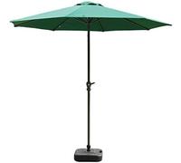 CLSDRZC Parasol,Sun Parasol 9-Feet Ourdoor Market Umbrella with Green Polyester Cover and Crank, Table Umbrellas for Garden, Deck