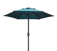 CLSDRZC Parasols Round Garden Parasol, Sunshade, UV50+, Outdoor Patio Umbrella with Crank for Cafe Beach Pool, 6 Sturdy Ribs Good