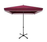 CLSDRZC Patio Umbrella Outdoor Commercial Large Square Garden Parasols, Anti-Pinch, Easy to Open Close Courtyard Umbrellas, Sunshade and Rainproof Parasol with Four He