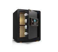 CLSDRZC Petit Argent numérique de sécurité étanche Ignifuge pour Le Bureau à Domicile, Bijoux, Passeport, clés, Objets de Valeur, Documents Importants - Noir pour Utilisation d'argent Liquide au