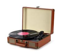 CLSDRZC Platine vinyle de valise, tourne-disque vinyle vintage, haut-parleur portable, prend en charge le phonographe Lp 33/45/78 tr/min, platine vinyle de taille générale, gramophone vintage compact,