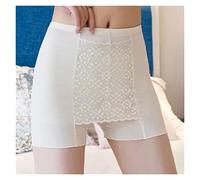CLSDRZC Plus Size Shorts Under Skirt Women Summer Seamless Ice Silk Pants Lace Double Layer