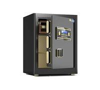 CLSDRZC S Fire Ignifuge antivol, Stockage de Verrouillage de Code électronique, Armoire Anti-Linge épaissie, pour Un Entreprise à Domicile, 45x38x32cm (Marron)