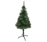 CLSDRZC Sapin De Noël en PVC Vert, Pins Artificiels avec Support en Métal Facile À Assembler Décoration De Noël Arbre Nu Adapté À Une Utilisation Intérieure Extérieure-Vert D 2,1 M (6,8 Pieds) Le