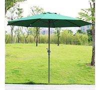 CLSDRZC Shade for Patio Umbrella Garden Sun Crank Handle, Parasol with Ribs, Sturdy Waterproof Outdoor Table Umbrella，Khaki 3.0M (118