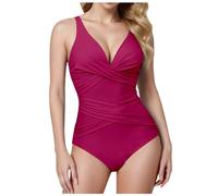 CLSDRZC Shaping Women's One Piece Swimsuit, Sexy Slim Fit Swimsuit, Swimsuits, Beach Swimsuits, Comfortable Surf Suit, Padded, Tummy Control for Women, Summer, Beach, Holiday