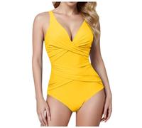 CLSDRZC Shaping Women's One Piece Swimsuit, Sexy Slim Fit Swimsuit, Swimsuits, Beach Swimsuits, Comfortable Surf Suit, Padded, Tummy Control for Women, Summer, Beach, Holiday
