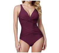CLSDRZC Shaping Women's One Piece Swimsuit, Sexy Slim Fit Swimsuit, Swimsuits, Beach Swimsuits, Comfortable Surf Suit, Padded, Tummy Control for Women, Summer, Beach, Holiday