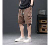 CLSDRZC Shorts de salopes d'été Shorts de Couleur Solide décontractée pour Hommes Plus Shorts de vêtements de Sport de Taille