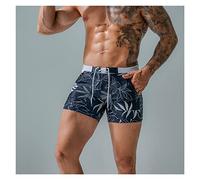 CLSDRZC Summer Men's Beach Swimming Trunks Drawstring Elastic Waist Swimsuit Shorts Man Plus Size Quick Drying